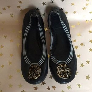 Navy Tory Burch Flats